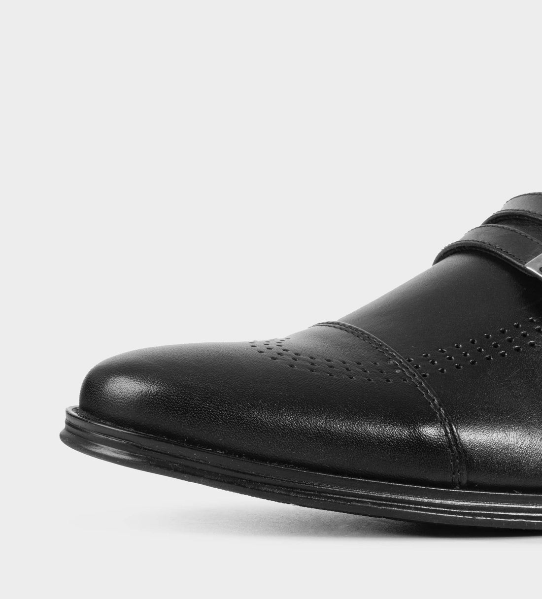 ZAPATO MONK PIEL NEGRO