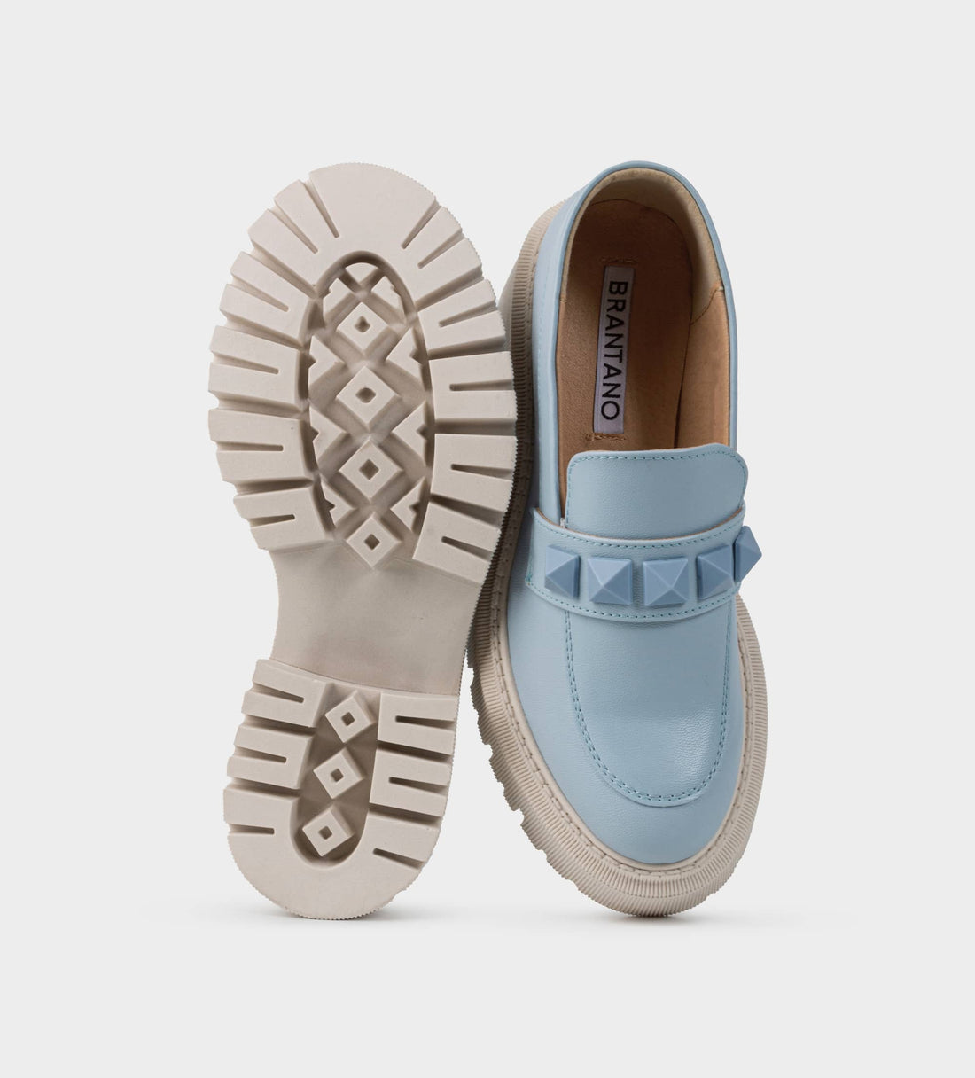 MOCASÍN PLATAFORMA TRACK ESTOPEROLES AZUL