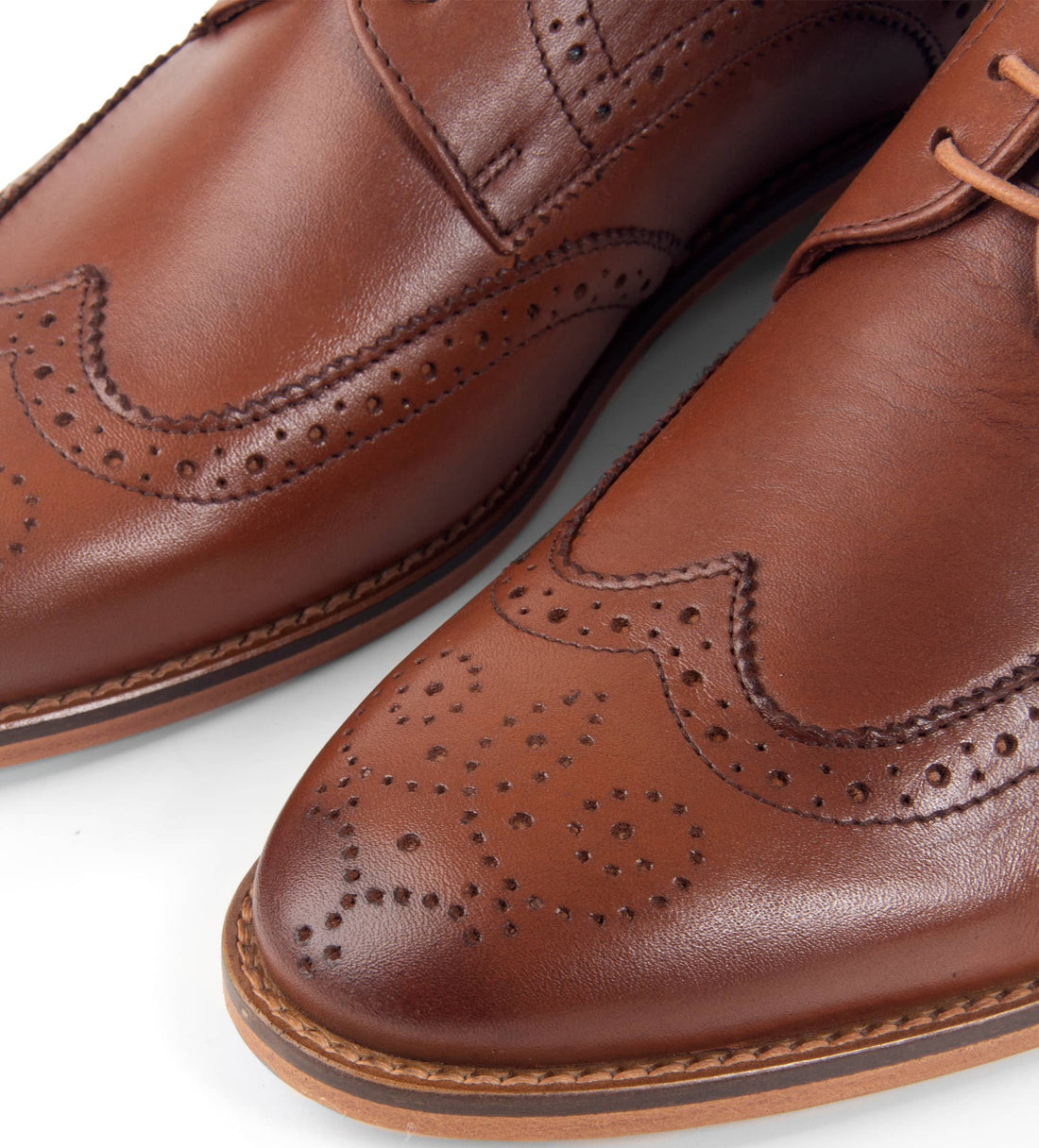 DERBY WINGTIP PIEL COGNAC